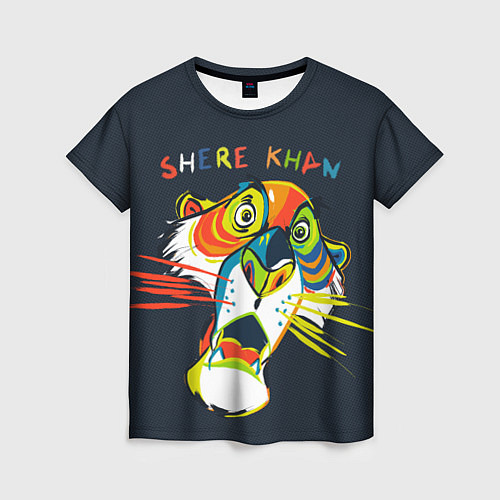 Женская футболка Shere Khan / 3D-принт – фото 1