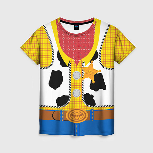 Женская футболка Шериф Вуди / 3D-принт – фото 1