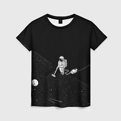 Женская футболка Космический клининг