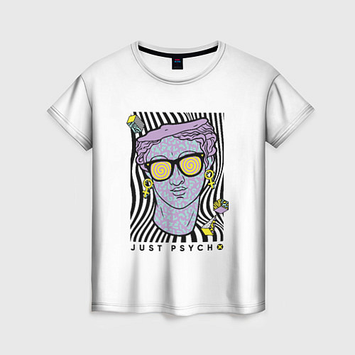 Женская футболка Just psycho / 3D-принт – фото 1