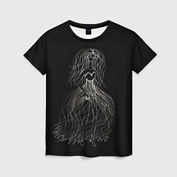 Женская футболка Девушка - призрак