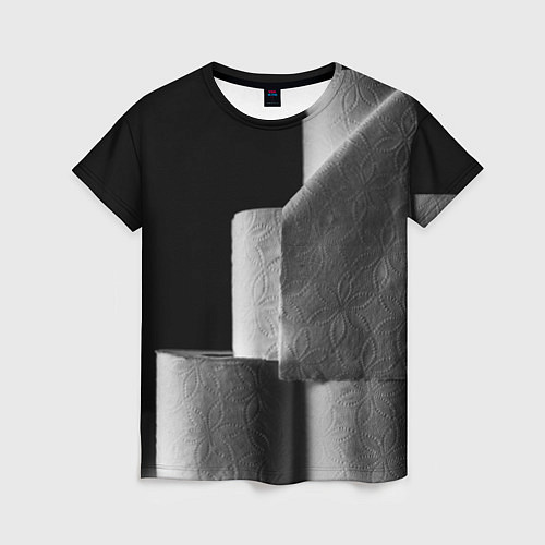 Женская футболка Туалетная бумага / 3D-принт – фото 1