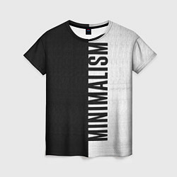 Женская футболка MINIMALISM