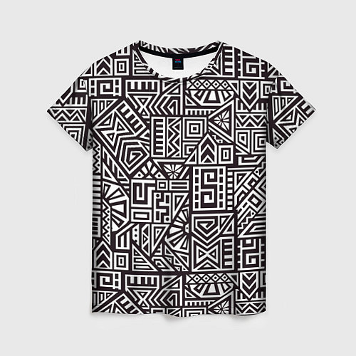 Женская футболка Геометрия / 3D-принт – фото 1