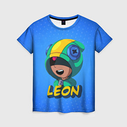 Футболка женская BRAWL STARS LEON, цвет: 3D-принт