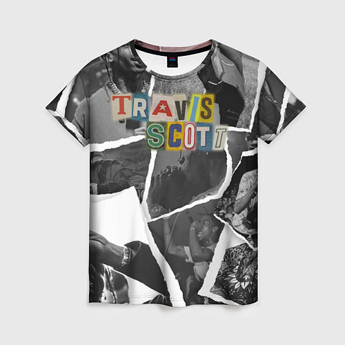 Женская футболка Travis Scott photo / 3D-принт – фото 1