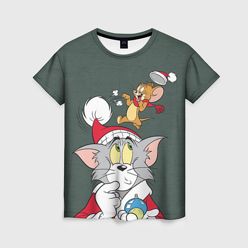 Женская футболка Tom and Jerry / 3D-принт – фото 1