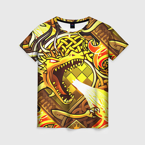 Женская футболка CS GO DRAGON LORE / 3D-принт – фото 1