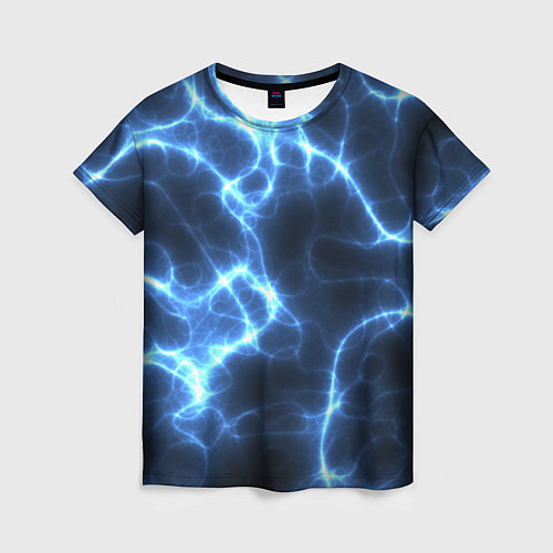 Женская футболка Электро / 3D-принт – фото 1