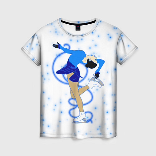 Женская футболка Фигурное катание / 3D-принт – фото 1