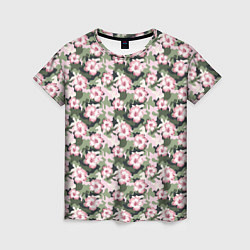 Женская футболка Камуфляж из цветов