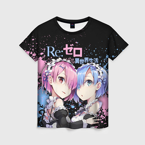 Женская футболка Re:Zero, Рам и Рем / 3D-принт – фото 1