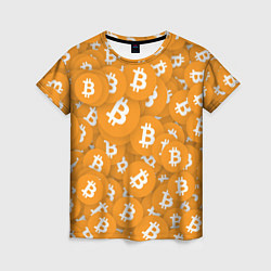 Женская футболка Я БИТКОИН I AM BITCOIN