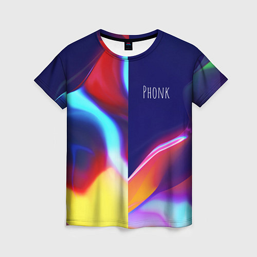 Женская футболка Phonk Neon / 3D-принт – фото 1