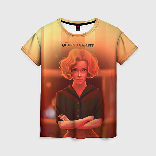 Женская футболка Queens Gambit Ход Королевы / 3D-принт – фото 1