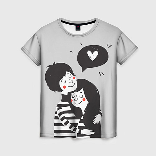 Женская футболка Любовь / 3D-принт – фото 1