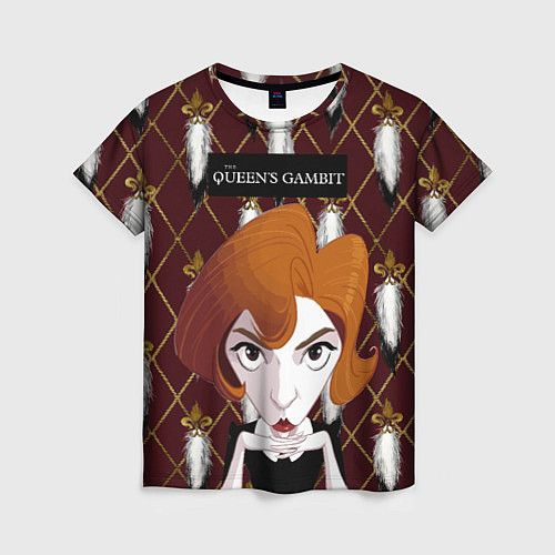 Женская футболка Queens Gambit Ход Королевы / 3D-принт – фото 1