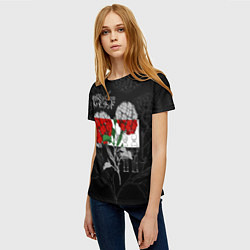 Футболка женская Обещанный Неверленд Цветы Вида, цвет: 3D-принт — фото 2