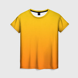 Футболка женская Оранжевый градиент, цвет: 3D-принт