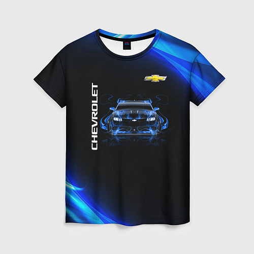 Женская футболка Chevrolet / 3D-принт – фото 1