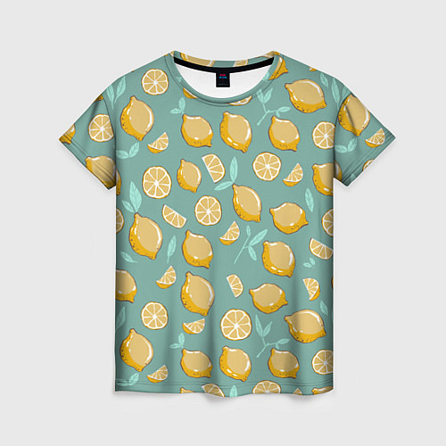 Женская футболка Lemon / 3D-принт – фото 1