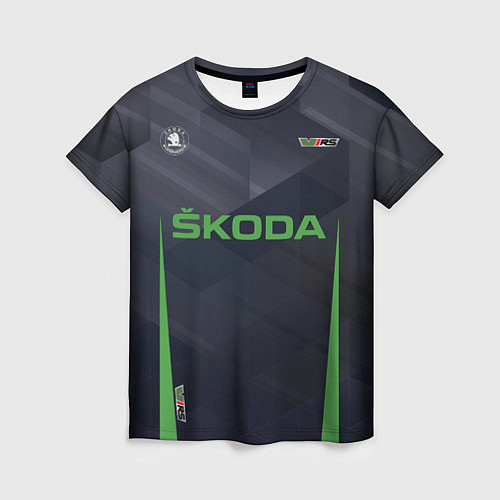 Женская футболка Skoda VRS Z / 3D-принт – фото 1