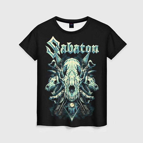 Женская футболка Sabaton / 3D-принт – фото 1