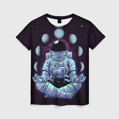Женская футболка Космическое Расслабление / 3D-принт – фото 1
