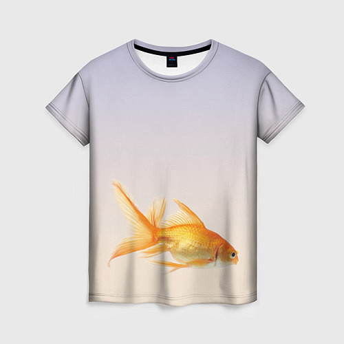 Женская футболка Золотая рыбка / 3D-принт – фото 1