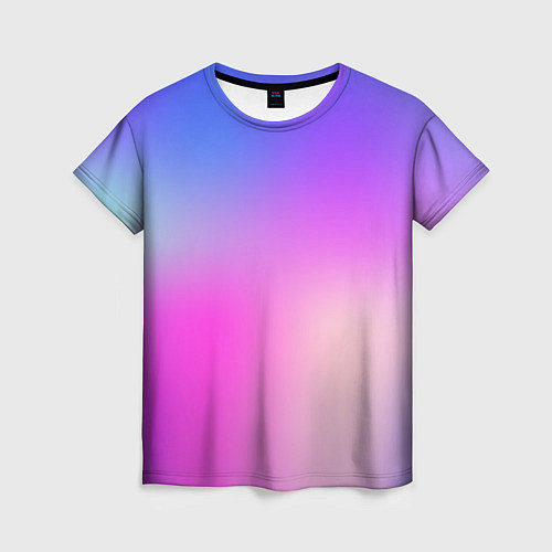 Женская футболка Неоновая голографиия / 3D-принт – фото 1