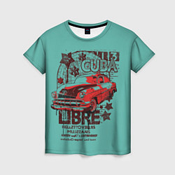 Женская футболка CUBA CAR