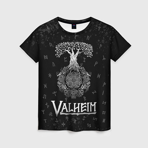 Женская футболка Valheim Руны Иггдрасиль / 3D-принт – фото 1