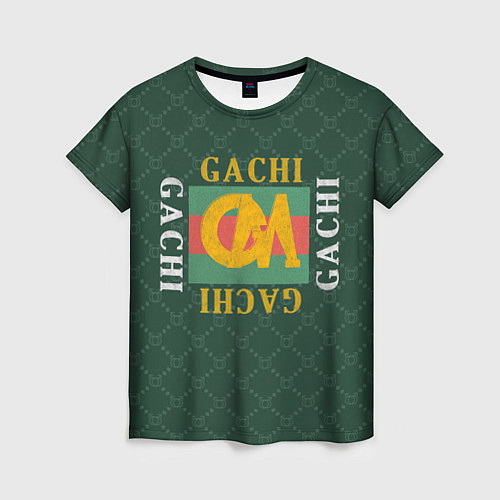 Женская футболка GACHI GUCCI / 3D-принт – фото 1