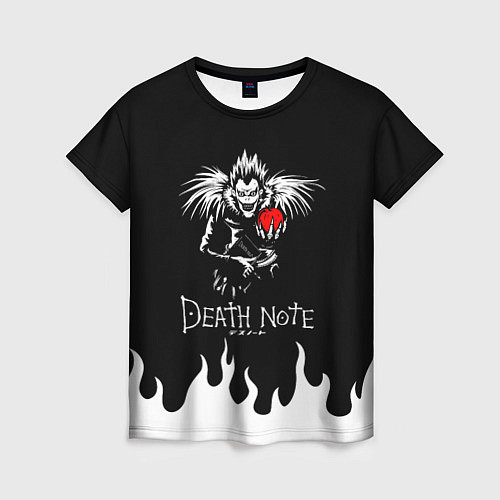 Женская футболка DEATH NOTE ТЕТРАДЬ СМЕРТИ / 3D-принт – фото 1