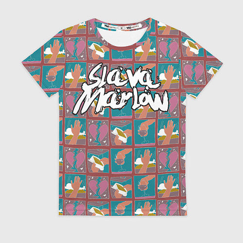 Женская футболка SLAVA MARLOW 5 / 3D-принт – фото 1