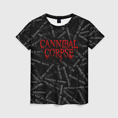 Женская футболка Cannibal Corpse Songs Z / 3D-принт – фото 1