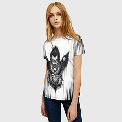 Футболка женская DEATH NOTE ТЕТРАДЬ СМЕРТИ, цвет: 3D-принт — фото 2