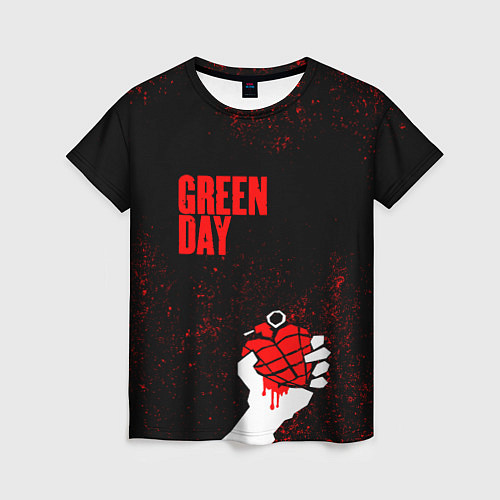 Женская футболка Green day / 3D-принт – фото 1