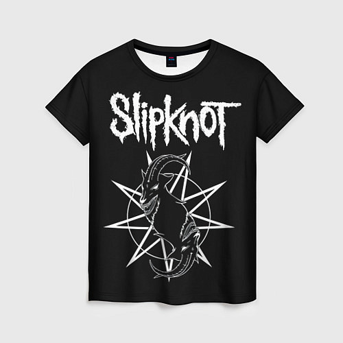Женская футболка Skipknot Козел / 3D-принт – фото 1