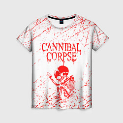 Женская футболка Cannibal corpse