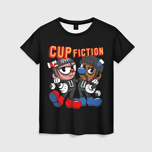 Женская футболка CUP FICTION / 3D-принт – фото 1