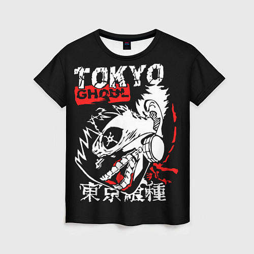 Женская футболка ТОКИЙСКИЙ ГУЛЬ TOKYO GHOUL / 3D-принт – фото 1