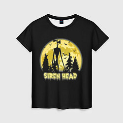 Женская футболка Siren Head Yellow Moon