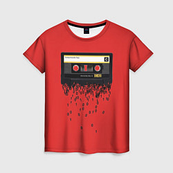Женская футболка The death of the cassette tape