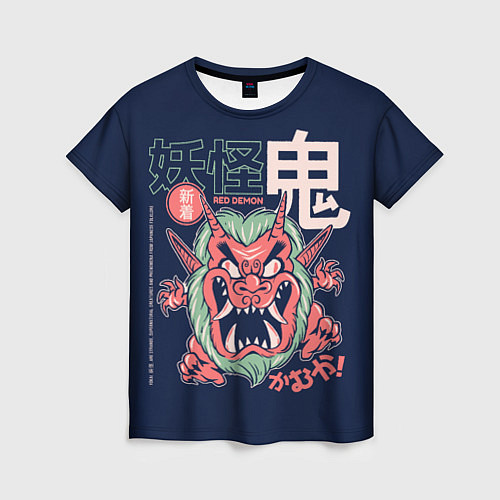 Женская футболка Anime Oni Demon Yokai / 3D-принт – фото 1
