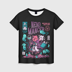 Женская футболка Cat Necromancer