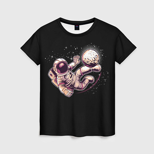 Женская футболка Космо и Луна / 3D-принт – фото 1