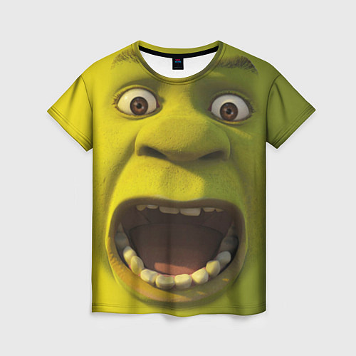 Женская футболка Shrek is Yelling / 3D-принт – фото 1