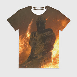 Футболка женская MORTAL SHELL WARRIOR, цвет: 3D-принт