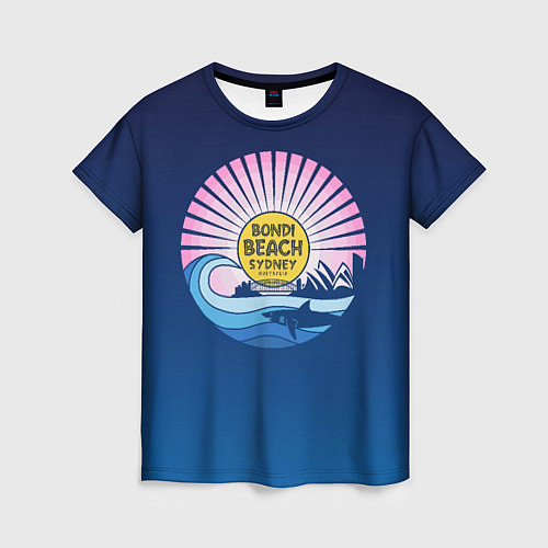 Женская футболка Bondi Beach Sydney / 3D-принт – фото 1